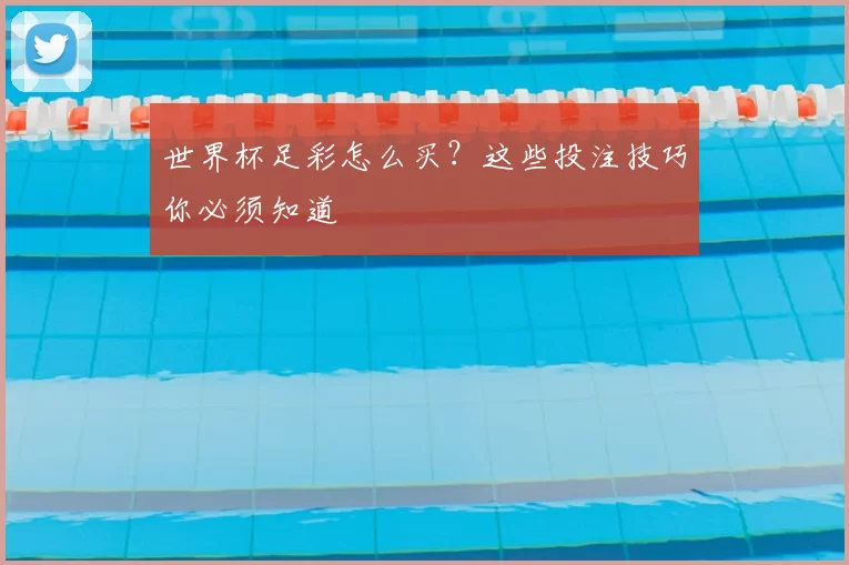世界杯足彩怎么买？这些投注技巧你必须知道