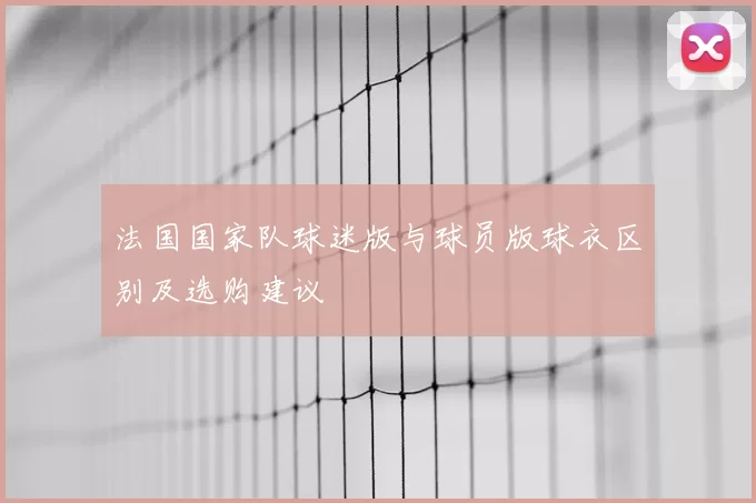 法国国家队球迷版与球员版球衣区别及选购建议